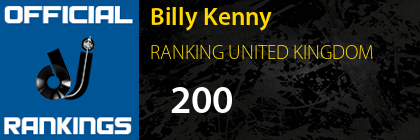 Billy Kenny RANKING UNITED KINGDOM