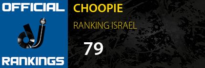CHOOPIE RANKING ISRAEL