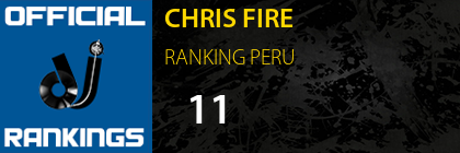 CHRIS FIRE RANKING PERU