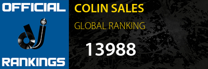 COLIN SALES GLOBAL RANKING