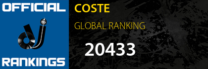 COSTE GLOBAL RANKING