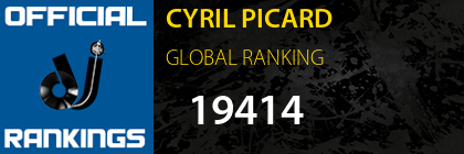 CYRIL PICARD GLOBAL RANKING