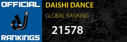 DAISHI DANCE GLOBAL RANKING