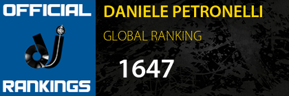 DANIELE PETRONELLI GLOBAL RANKING
