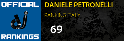DANIELE PETRONELLI RANKING ITALY