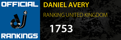 DANIEL AVERY RANKING UNITED KINGDOM