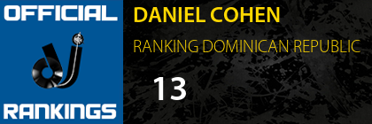 DANIEL COHEN RANKING DOMINICAN REPUBLIC
