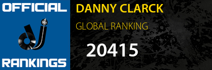 DANNY CLARCK GLOBAL RANKING