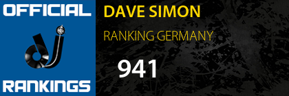 DAVE SIMON RANKING GERMANY
