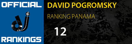 DAVID POGROMSKY RANKING PANAMA