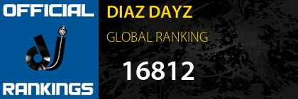 DIAZ DAYZ GLOBAL RANKING