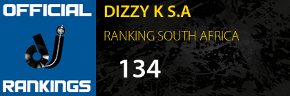 DIZZY K S.A RANKING SOUTH AFRICA
