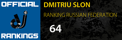 DMITRIU SLON RANKING RUSSIAN FEDERATION