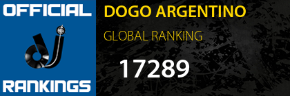DOGO ARGENTINO GLOBAL RANKING