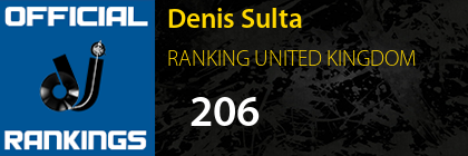 Denis Sulta RANKING UNITED KINGDOM