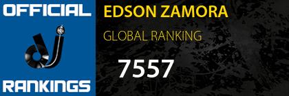 EDSON ZAMORA GLOBAL RANKING