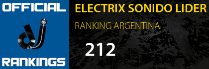 ELECTRIX SONIDO LIDER RANKING ARGENTINA
