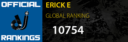 ERICK E GLOBAL RANKING