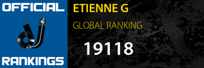 ETIENNE G GLOBAL RANKING