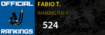 FABIO T. RANKING ITALY