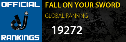 FALL ON YOUR SWORD GLOBAL RANKING