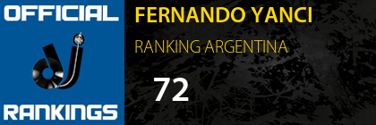 FERNANDO YANCI RANKING ARGENTINA
