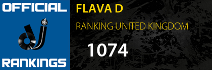 FLAVA D RANKING UNITED KINGDOM