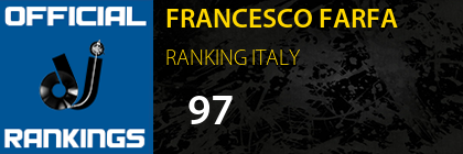 FRANCESCO FARFA RANKING ITALY