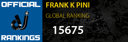FRANK K PINI GLOBAL RANKING