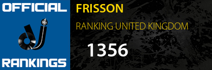 FRISSON RANKING UNITED KINGDOM
