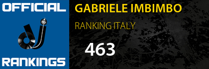 GABRIELE IMBIMBO RANKING ITALY