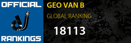 GEO VAN B GLOBAL RANKING