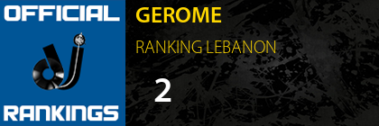 GEROME RANKING LEBANON
