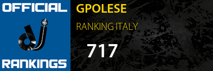 GPOLESE RANKING ITALY