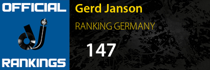 Gerd Janson RANKING GERMANY