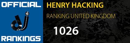 HENRY HACKING RANKING UNITED KINGDOM