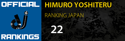 HIMURO YOSHITERU RANKING JAPAN