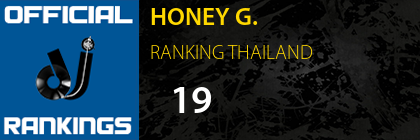 HONEY G. RANKING THAILAND
