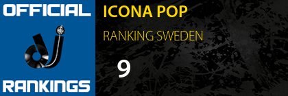 ICONA POP RANKING SWEDEN