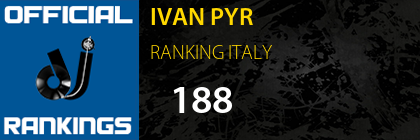 IVAN PYR RANKING ITALY