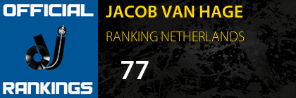 JACOB VAN HAGE RANKING NETHERLANDS