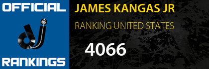 JAMES KANGAS JR RANKING UNITED STATES