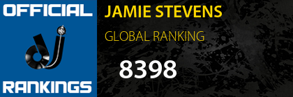 JAMIE STEVENS GLOBAL RANKING