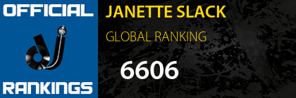 JANETTE SLACK GLOBAL RANKING
