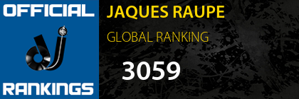 JAQUES RAUPE GLOBAL RANKING