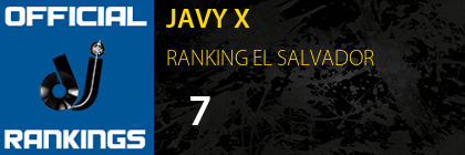JAVY X RANKING EL SALVADOR