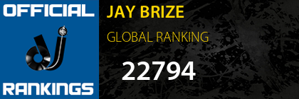 JAY BRIZE GLOBAL RANKING