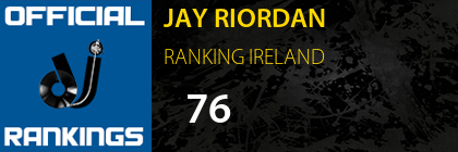 JAY RIORDAN RANKING IRELAND
