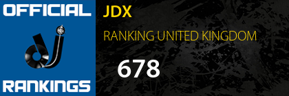 JDX RANKING UNITED KINGDOM