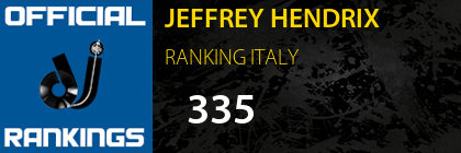 JEFFREY HENDRIX RANKING ITALY